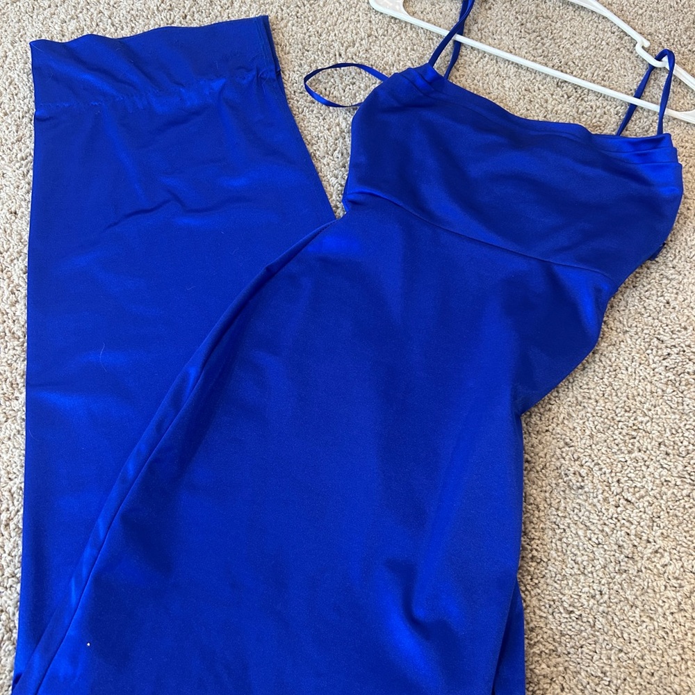 Vibrant Blue Spaghetti Strap Dress